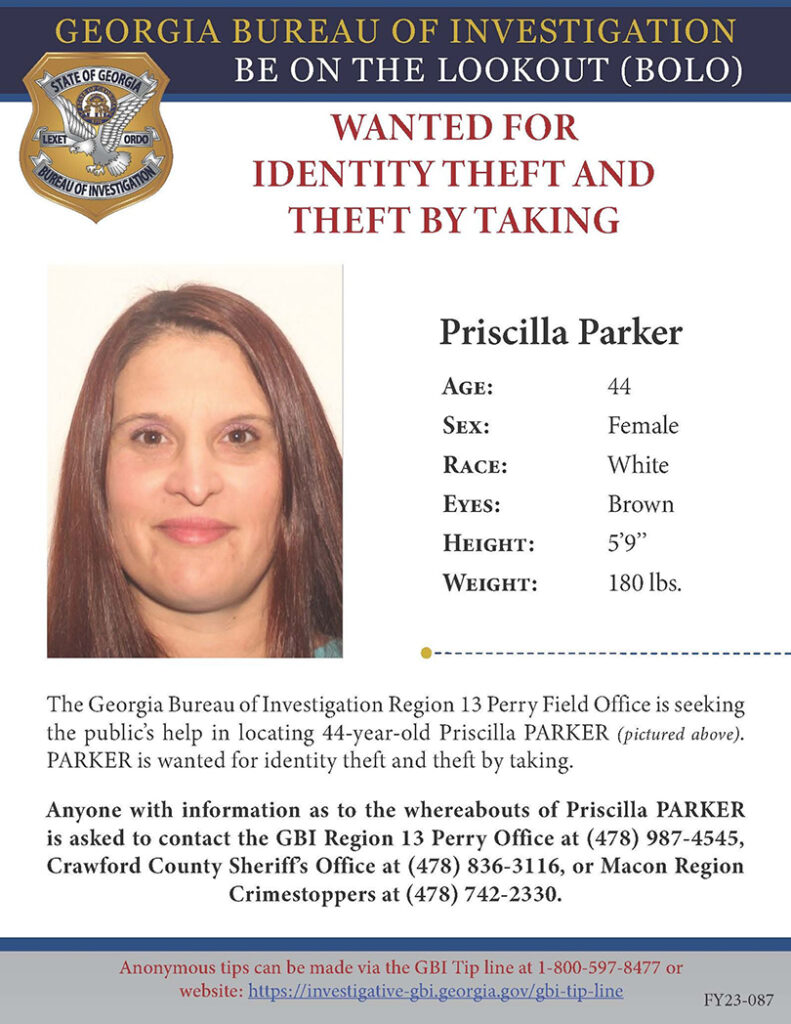 Peach County Woman Wanted for Identity Theft and Theft by Taking ...