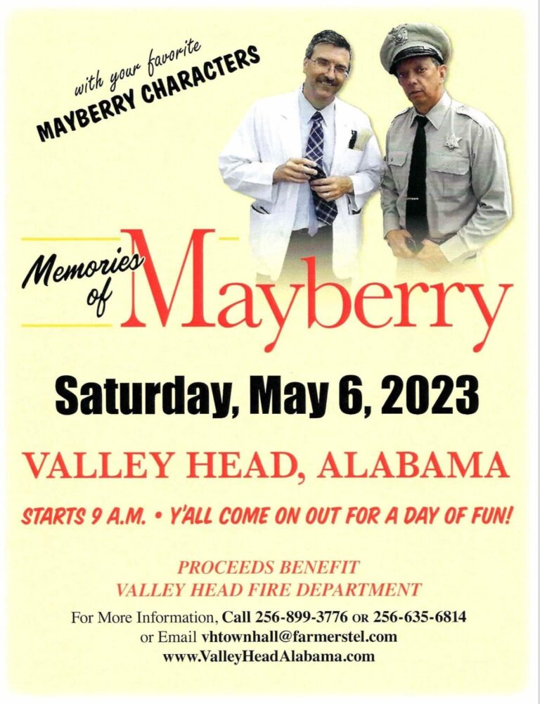 Valley Head to host Memories of Mayberry Festival