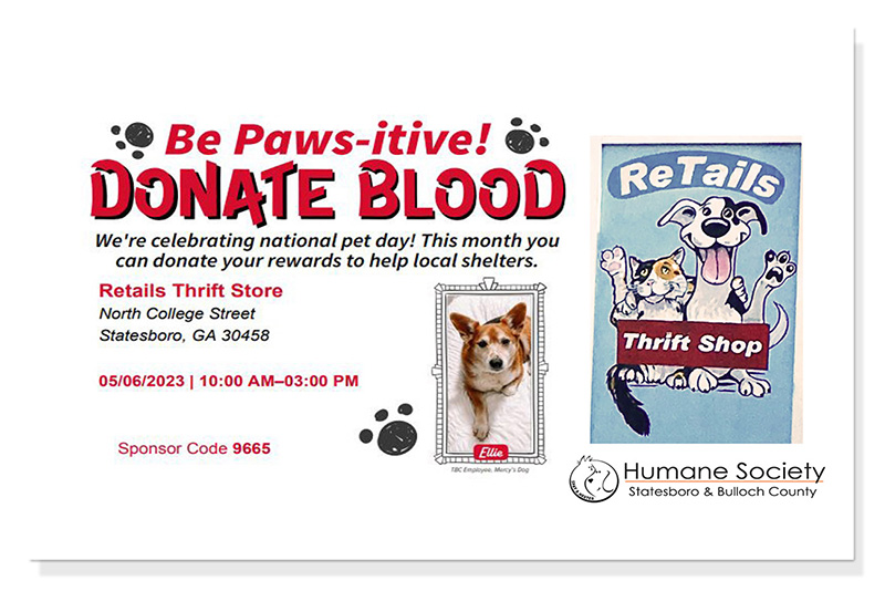 blood drive hsus retails may 2023
