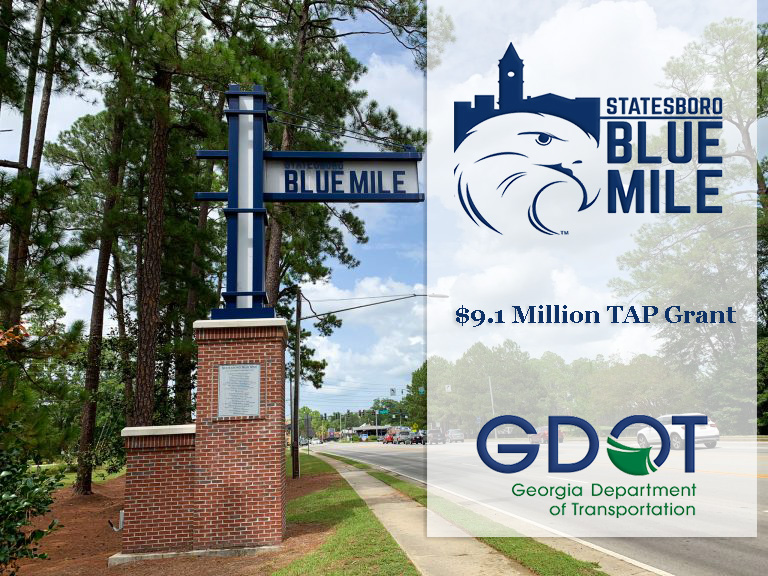 blue mile statesboro TAP grant gdot