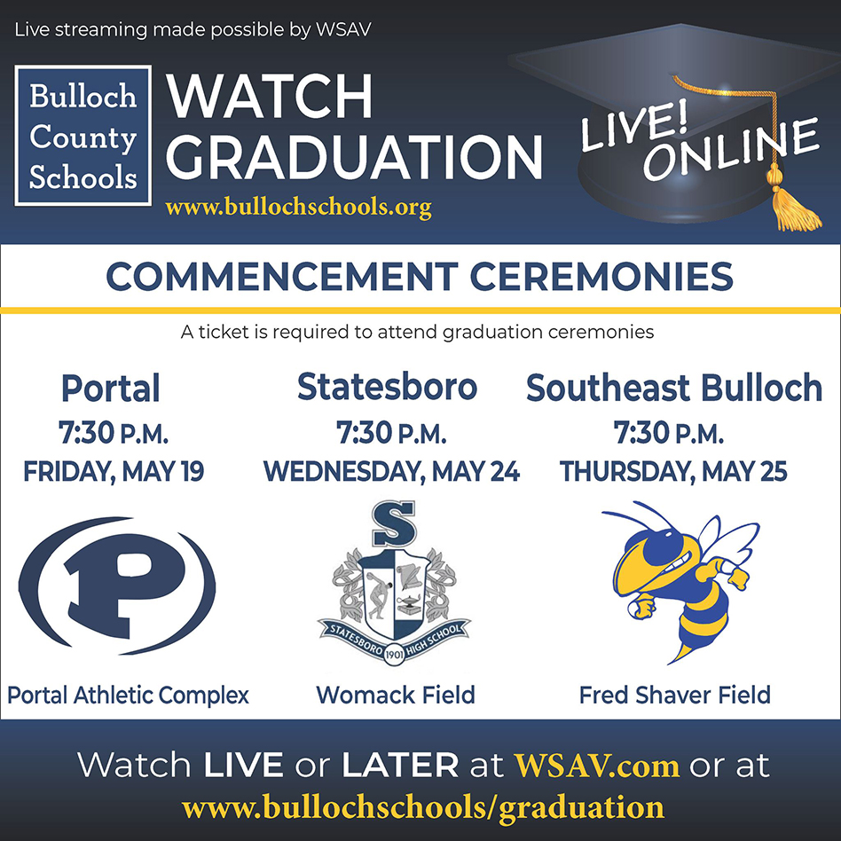bulloch schools graduation live online may2023