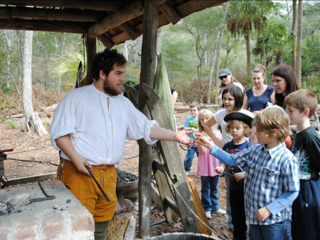 historical interpreter Colonial Faire Muster Wormsloe ga historical society