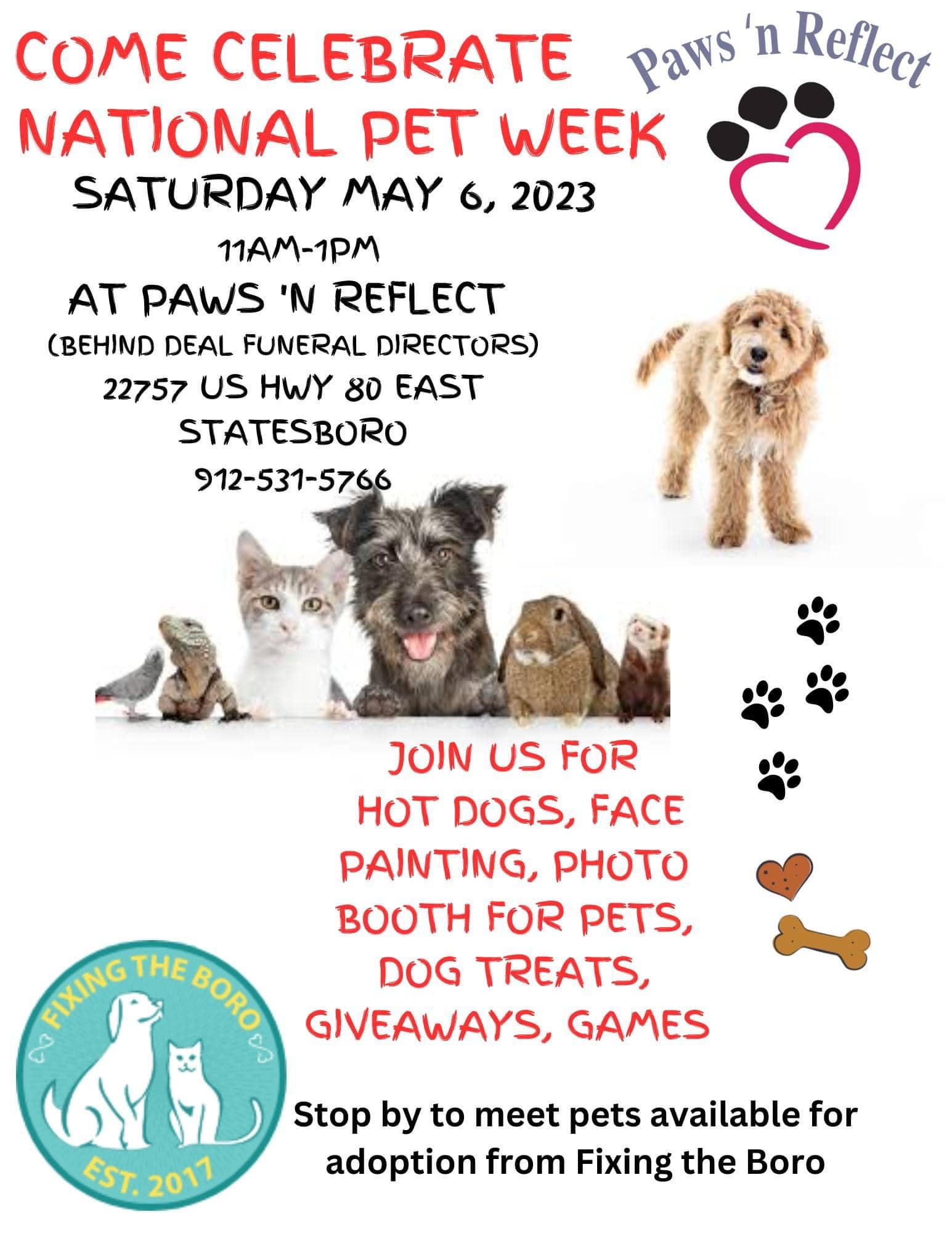 paws n reflect pet celebration fixing the boro may62023