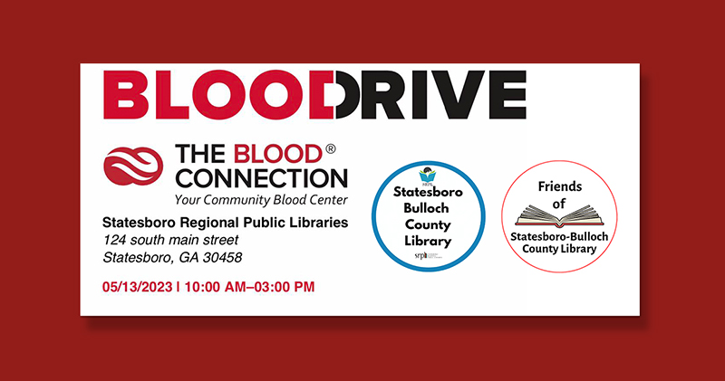 statesborobulloch library blood drive 05132023