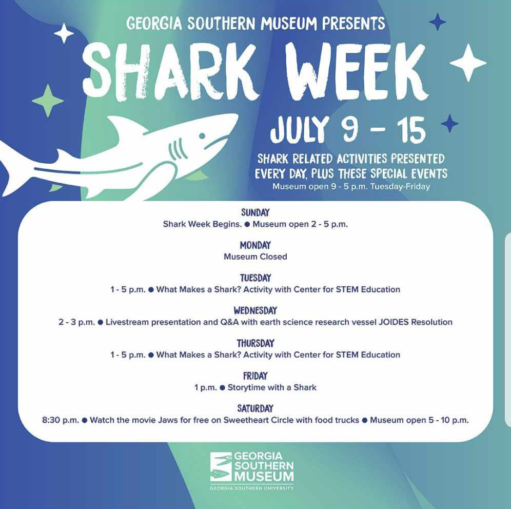 gsu museum shark week schedule 2023