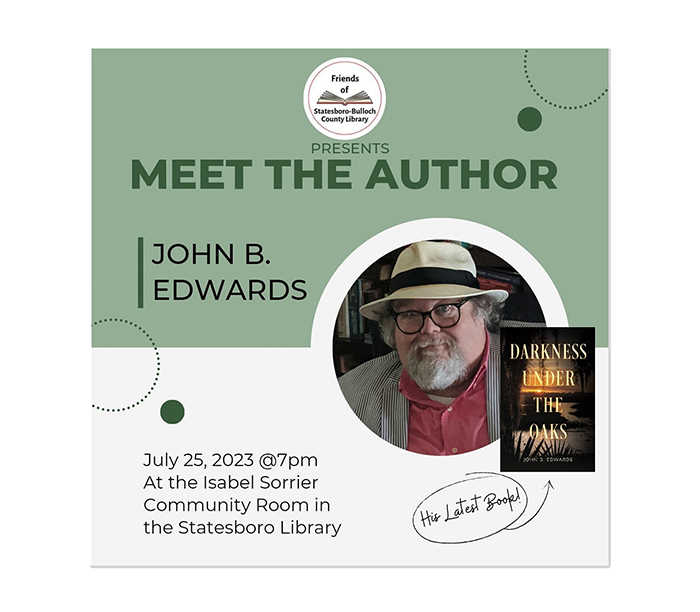 john b edwards meet the author statesboro bulloch library