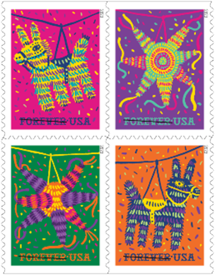 pinatas stamps usps