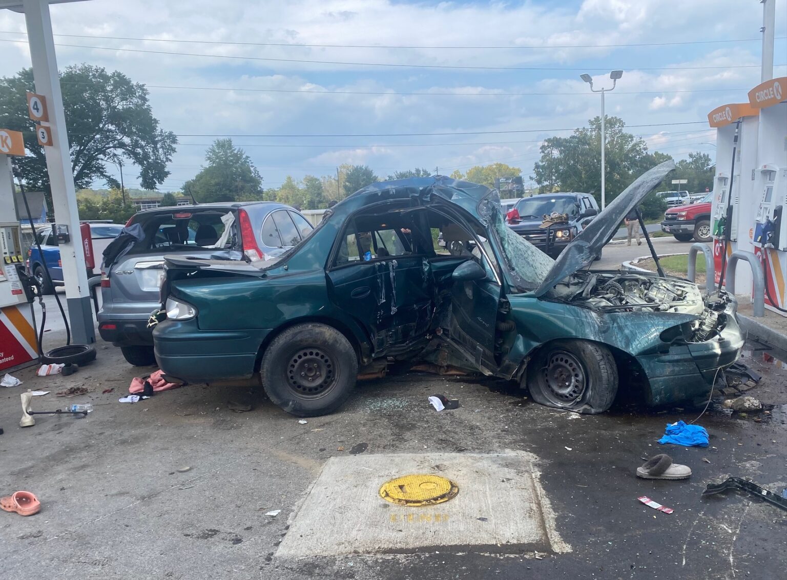 HighSpeed Chase Ends in Dramatic Crash at Summerville Gas Station