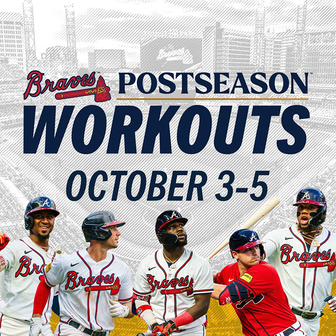 Braves offer fans exclusive opportunity to watch Postseason workouts at  Truist Park - AllOnGeorgia
