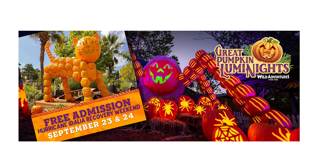 great pumpkin luminights wild adventures free admission wild adventures sept 23 24