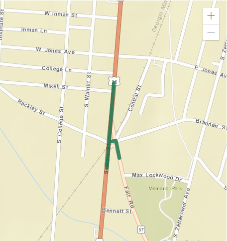 gdot statesboro roundabout map october 2023