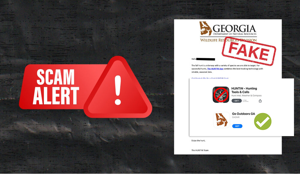 Ga DNR Beware of Scam App and Emails