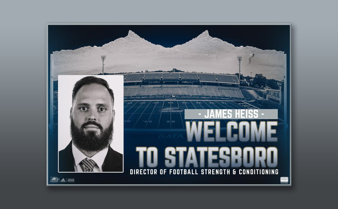 Georgia Southern Athletics: James Heiss Tabbed New Leader of Eagle Football  Strength & Conditioning - AllOnGeorgia