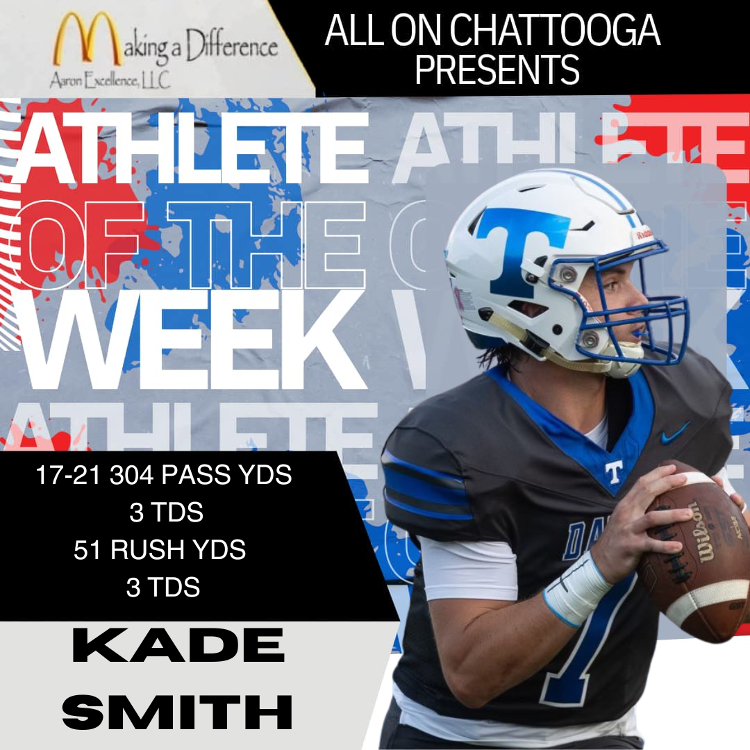 This week’s Athlete of the Week honors brought to you by Jim Aaron’s Summerville McDonalds go to Trion Football’s Kade Smith. 