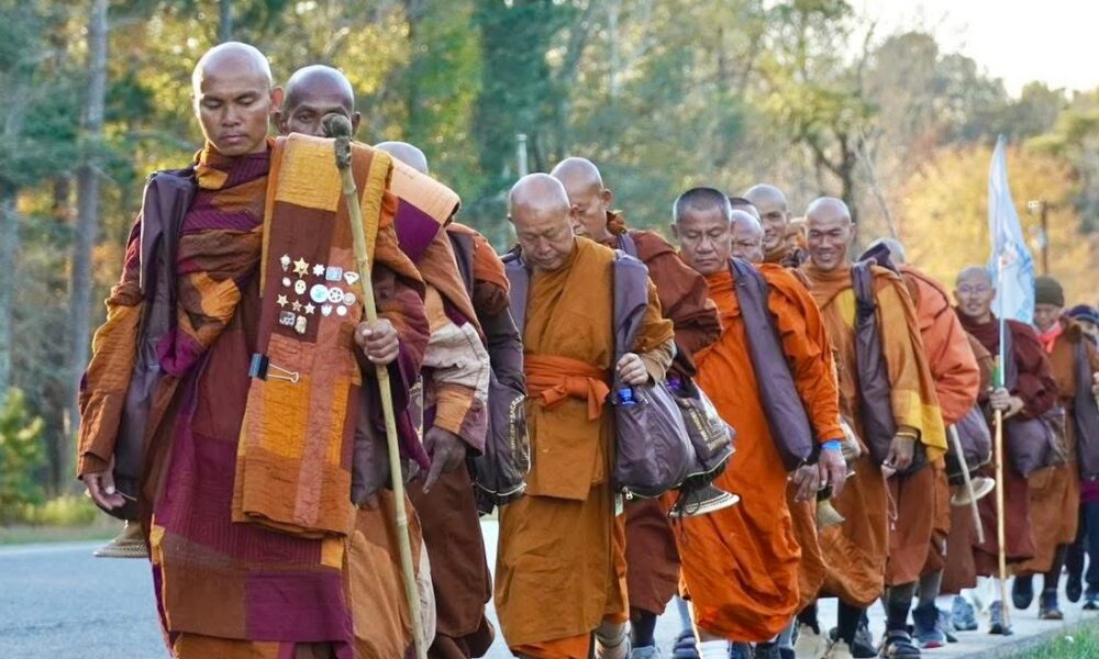 Buddhist Monks Bring Peace Walk to Georgia