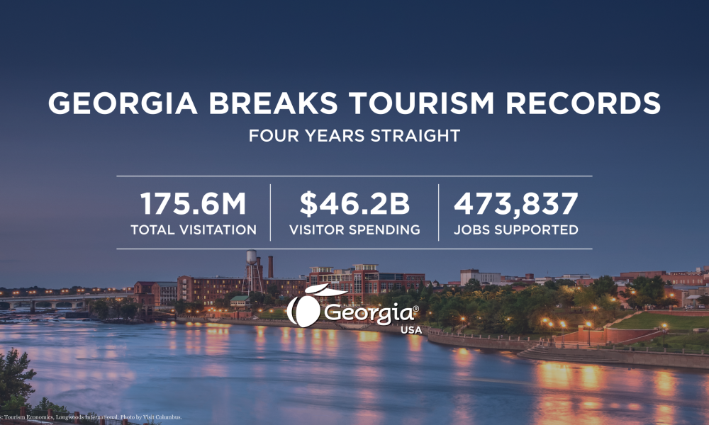 Georgia Breaks Tourism Records Four Years Straight
